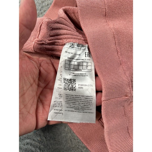 Guess Skirt Women's Small Pink Bandage Midi Ribbed Knit Cocktail Party Stretch - Picture 5 of 11